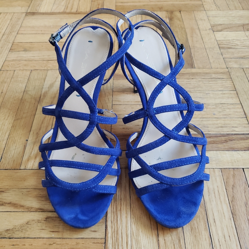 Blue Strappy Heels